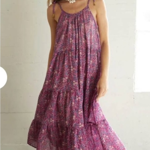 the fox and the mermaid Dresses & Skirts - New with tags Designer Floral Purple Maxi Dress